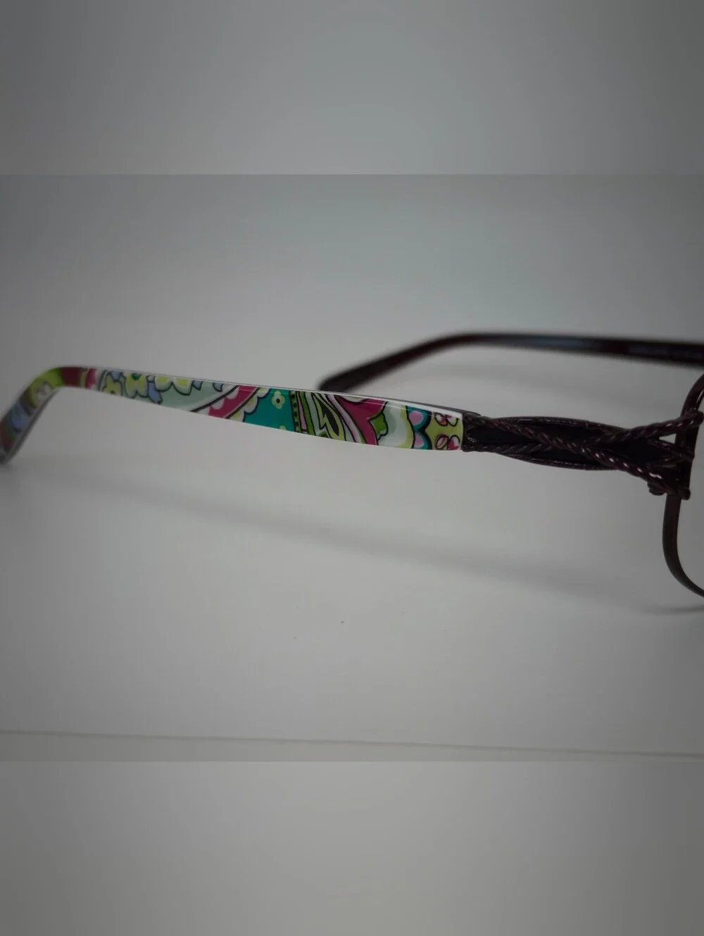 Vera Bradley.Gail. Dark Brown Oval Metal Eyeglass Frames.